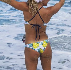 Tie-Back Bandeau Bikini Top ~ Bora Bora Sky Blue