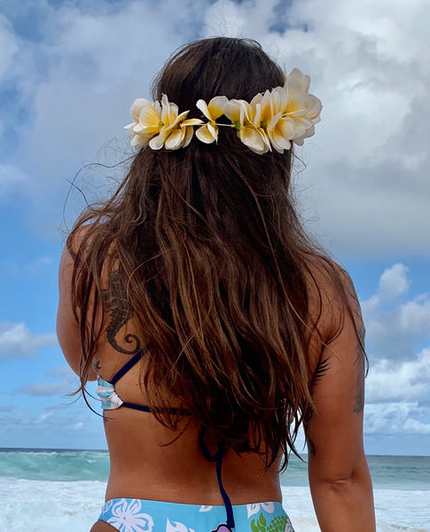 Tie-Back Bandeau Bikini Top ~ Bora Bora Sky Blue